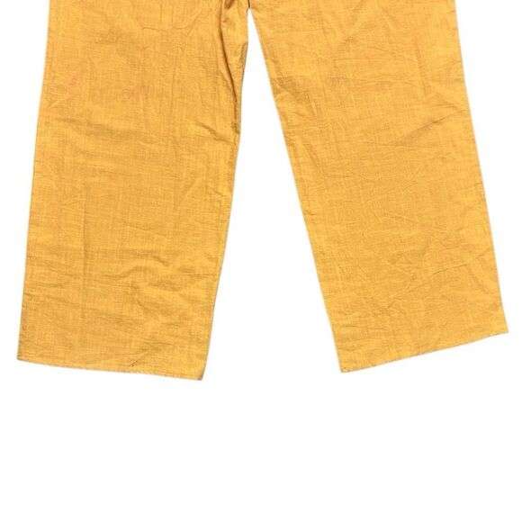 Favlux Fashion Mustard Yellow Strapless Jumpsuit Size M Tie Front One Piece - Picture 8 of 16